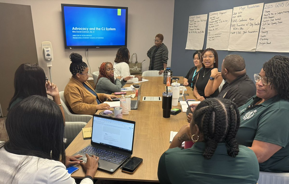 Dr. Rita Davis-Cannon was grateful for the opportunity to network, share insights, and strategize on a coordinated response of meaningful support and services to all victims of crime. Many thanks to GOVS for the invitation! #victimservices