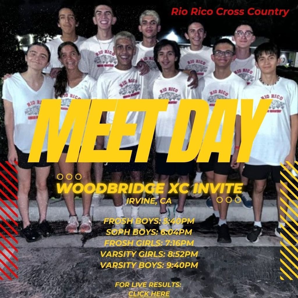 Good luck RRHS Cross Country @ Woodbridge Invite in Irvine, CA this weekend!

#RRHS #REP