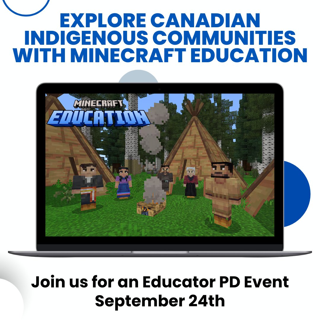Explore pre-built Minecraft worlds that celebrate Canadian Indigenous cultures! 🛖 Join us on September 24 to learn how to integrate these worlds into your lessons and inspire students. 

Engage your students today: logicsacademy.com/backtoschool20…

#MinecraftEducation #IndigenousLearning