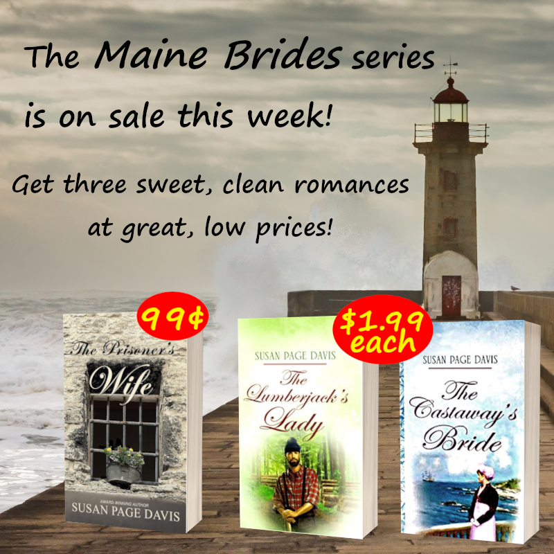 SusanPageDavis's tweet photo. Own three journeys of faith, love, and hope in my Maine Brides series! Prisoner's Wife is 99¢, and both Castaway's Bride and Lumberjack's Lady are $1.99 (sale ends 9/25)! OR read FREE w/ #KindleUnlimited 

https://t.co/kehRJSj1aT

#Christfic #historicalromancenovel #kindledeals https://t.co/tJzx6HvXwU