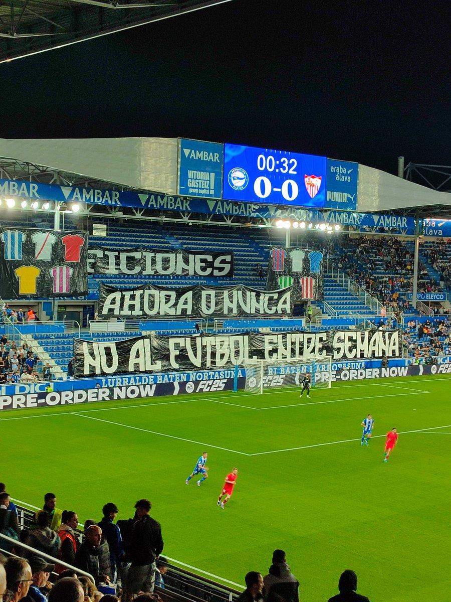 gasteizkoanaiz's tweet image. No al fútbol entre semana #respect #animopues #alavessevilla #alaves #iraultza