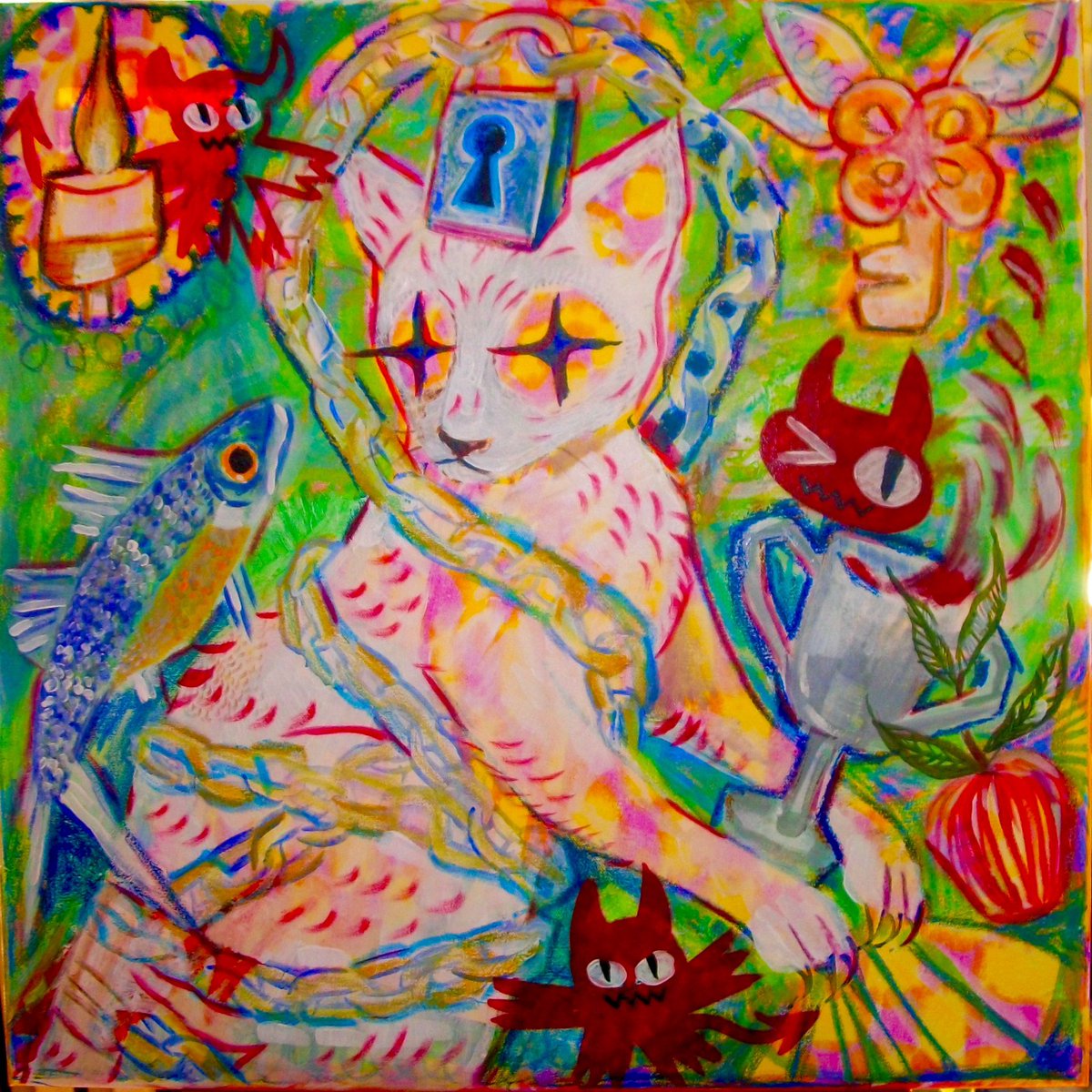 “FUTILITY” 
Oil and acrylic on 24”x24” canvas
2024