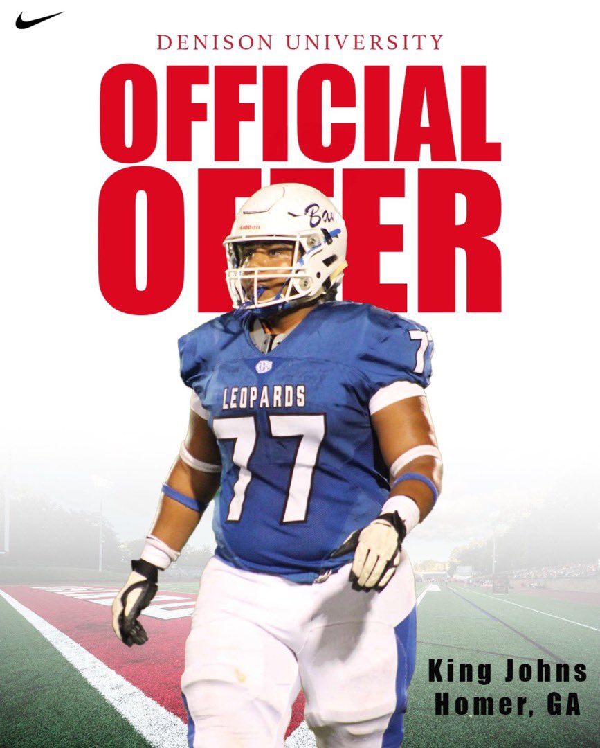 Blessed to receive an official scholarship offer from <a href="/DUFootball/">Denison Football</a> 
<a href="/coachbutler1960/">Mark Butler</a> <a href="/CoachHines_13/">Coach Hines</a> <a href="/coachhatem/">Jack Hatem</a>  <a href="/Moses_Adam_86/">Adam Moses</a> <a href="/banks_football/">Banks County Football</a> <a href="/CoachDaniels06/">Coach Daniels</a>