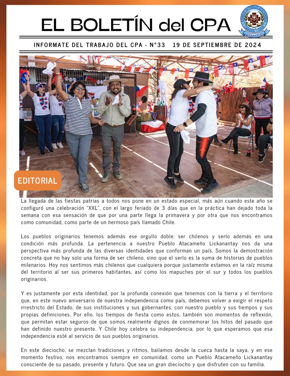 Consejo de Pueblos Atacameños tweet media