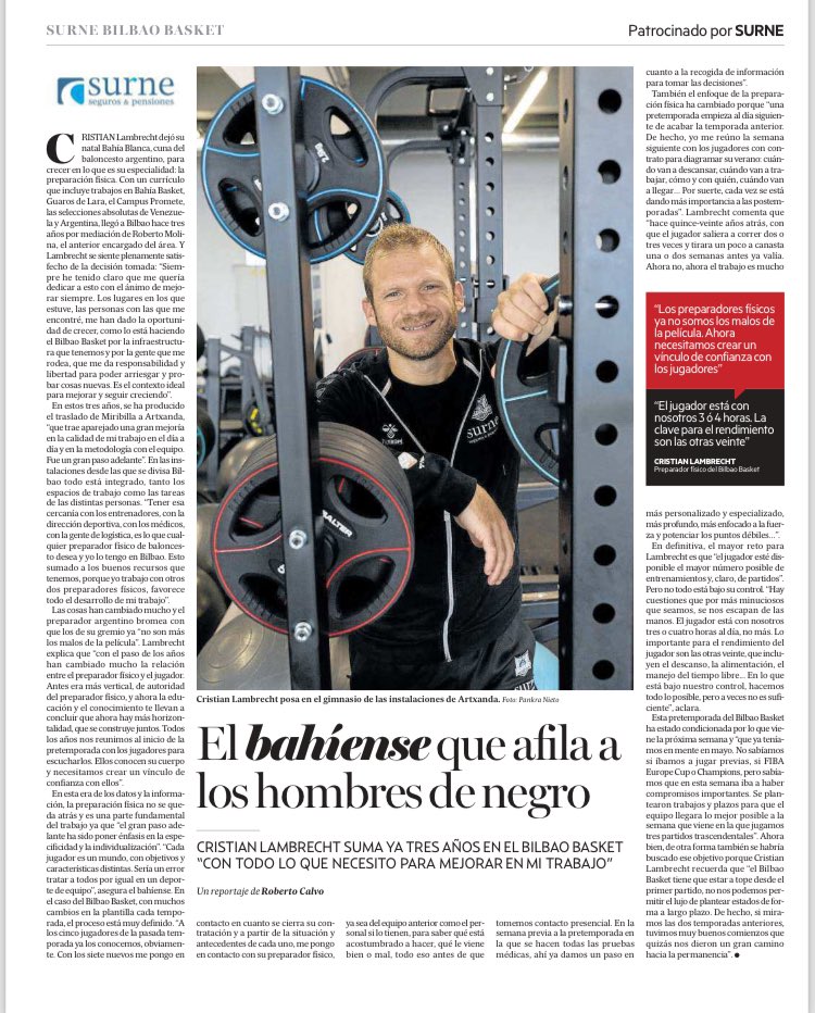 Gracias <a href="/deia_eus/">DEIA</a> por la nota y por el espacio a la preparación física en el básquetbol.