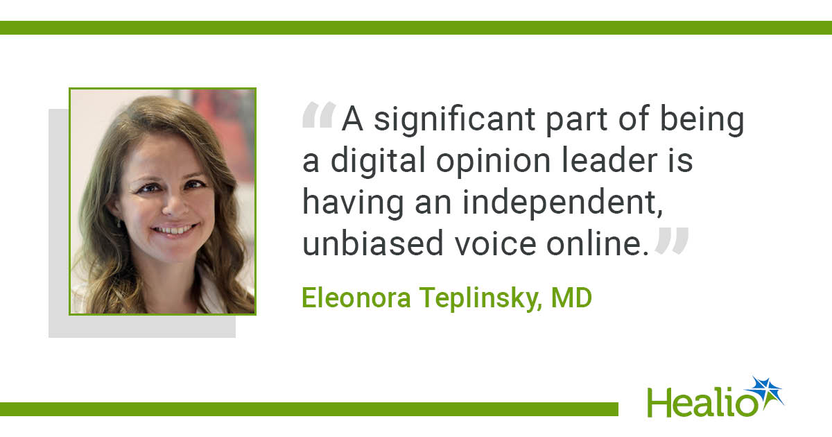 HemOnc Today (@hemonctoday) on Twitter photo What is a digital opinion leader and why will their influence in health care grow? What do you need to know about the ethics of engagement, confidentiality and liability? <a href="/drteplinsky/">Eleonora Teplinsky, MD</a> shared insights with <a href="/COSMOCollab/">COSMO</a> attendees. #socialmedia #COSMO24
healio.com/news/hematolog… What is a digital opinion leader and why will their influence in health care grow? What do you need to know about the ethics of engagement, confidentiality and liability? <a href="/drteplinsky/">Eleonora Teplinsky, MD</a> shared insights with <a href="/COSMOCollab/">COSMO</a> attendees. #socialmedia #COSMO24
healio.com/news/hematolog…