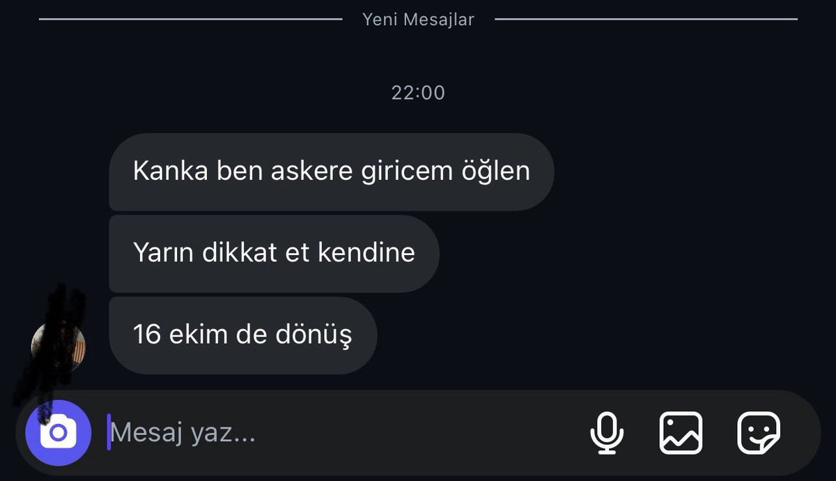 1 yeni mesaj