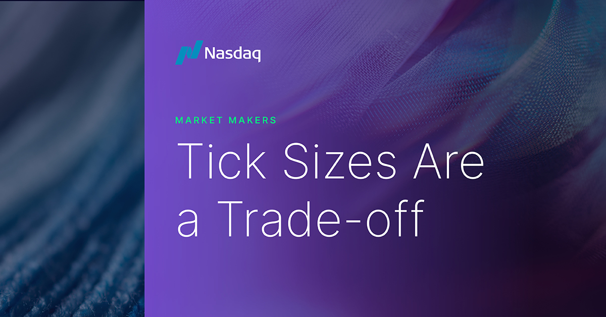 With the SEC releasing new rules on ticks, access fees &amp; round lots, we added to the industry data on how ticks impact market quality. The findings suggest we must weigh the costs of retail &amp; institutional investors &amp; ticks are a trade-off: nasdaq.com/articles/tick-… #MarketMakers