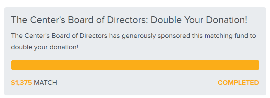 **AFTERNOON UPDATE**
Thank you donors! We met our Board of Directors match challenge! BUT, if you have not donated, we still need your help to reach our overall goal of $25,000 for #thecenterutica on this #MohawkValleyGives day.

givemv.org/organizations/…