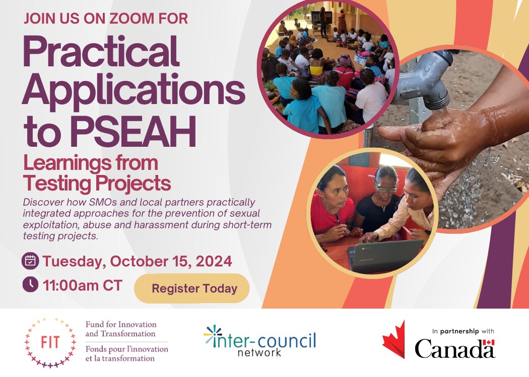 fit_fit_ca's tweet image. Register today and join us for this October 15 PSEAH learning session: us02web.zoom.us/meeting/regist…
@DevCanada @ICN_RCC @cooperation_ca @UN_Women @FEGC_WAGE @MCIC_CA @ocictweets @ACIC @BCCIC @northerncouncil @ACGCNow @SaskCIC @change4justice @Waterlution @IDRC_CRDI @Spur_Activer