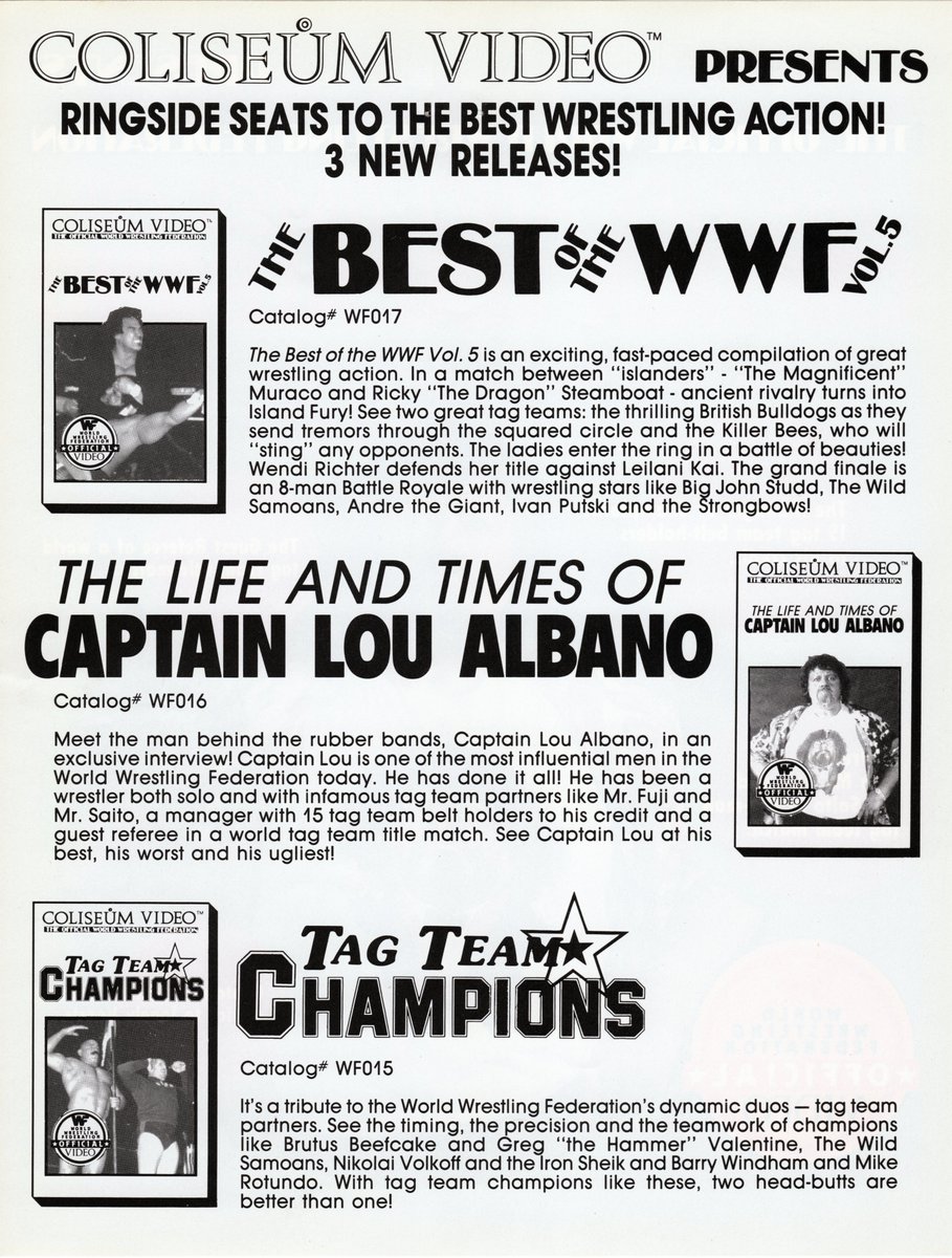 SunsetFlippin's tweet photo. @yanocain The Life &amp; Times of Captain Lou Albano
#WWF #ColiseumVideo https://t.co/ItsVOiF8LD