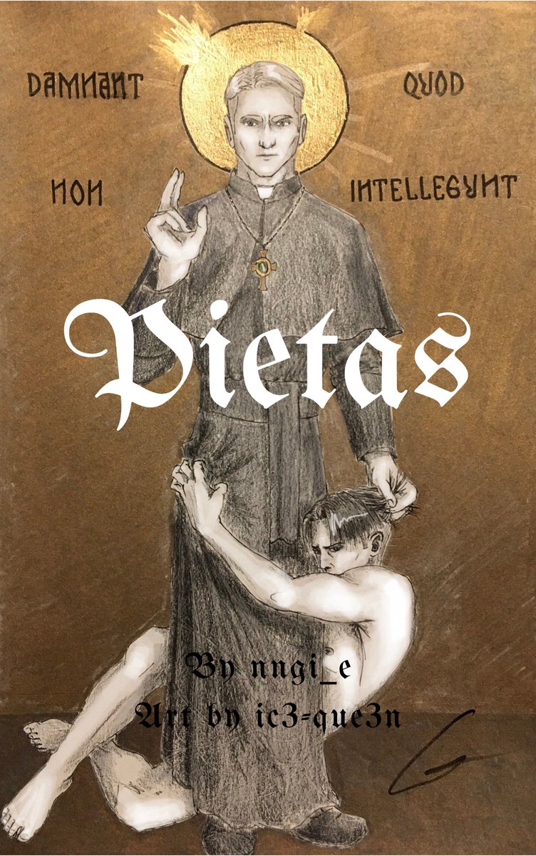 nngi_e's tweet image. 🍷 Pietas 
- Eruri | rated E | 11K 
- priest Erwin Smith | religious imagery | Catholic guilt | blasphemy | character study 
- In which Father Smith commits each of the seven cardinal sins
- Artworks (plural!) by Ic3-Qu3en (tumblr) 
#EruriMatchMaking2024 

archiveofourown.org/works/59072128