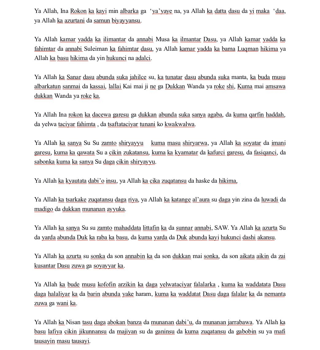 Ruqayya_Modibbo's tweet photo. Many years ago, I came across this beautiful and comprehensive dua for CHILDREN. Here it is, and out of my love for Fulfulde, I’ve also handwritten the translation in Fulfulde, both in English alphabets and Arabic script. 😀 May Allah reward you bountifully as you share. 🙏🏻💖 https://t.co/W6IfFElnUj