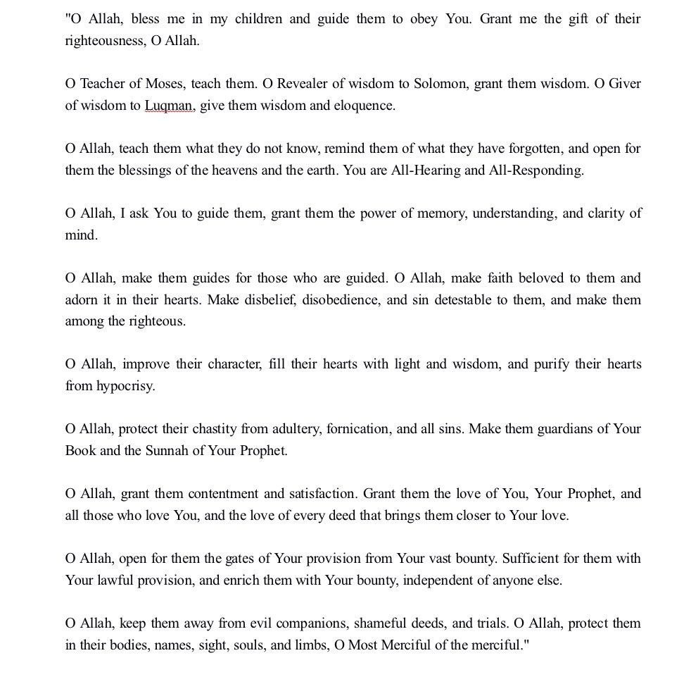 Ruqayya_Modibbo's tweet photo. Many years ago, I came across this beautiful and comprehensive dua for CHILDREN. Here it is, and out of my love for Fulfulde, I’ve also handwritten the translation in Fulfulde, both in English alphabets and Arabic script. 😀 May Allah reward you bountifully as you share. 🙏🏻💖 https://t.co/W6IfFElnUj