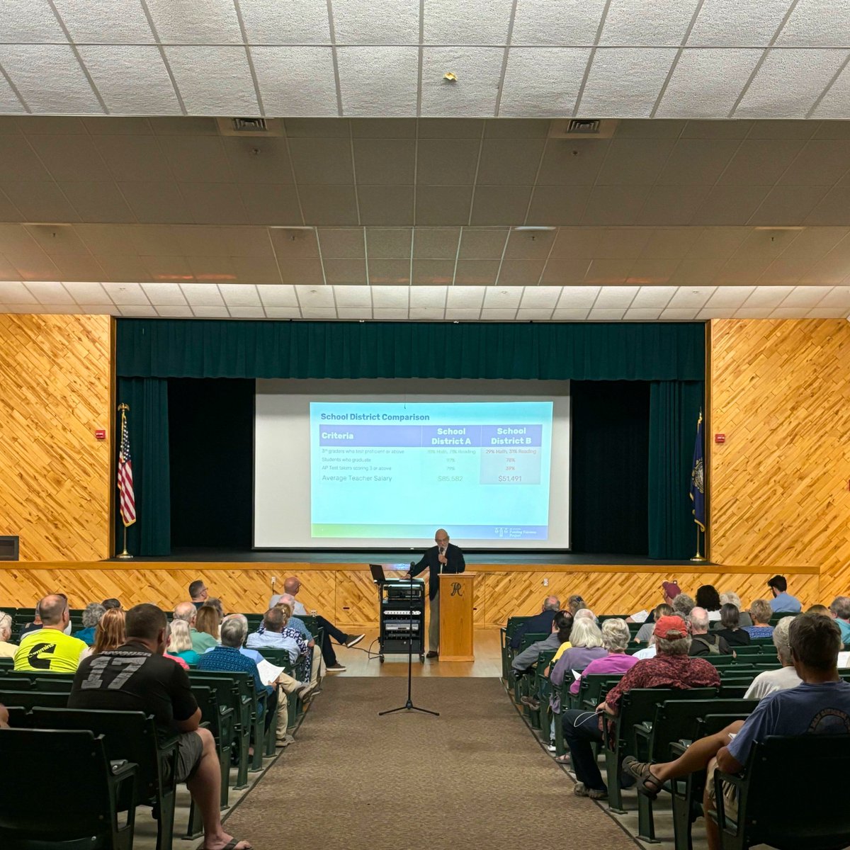 fairfundingnh's tweet image. We had 2 great events this week and got to talk with over 100 Granite Staters about school funding. Thanks to all who joined us, and to our hosts in the White Mountains Regional and Pembroke School Districts!