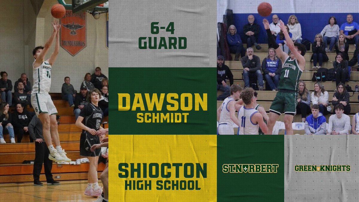 Next up in our incoming class, please join us in welcoming Dawson Schmidt 

🎓 Shiocton 
 🏀 <a href="/WCPremier2023/">Wisconsin Crusaders Premier 2023</a> 

🏅 3x 1st Team All-Conference 
🏅WBCA 1st Team All- State
🏅 All-Time Leading Scorer 1,952pts
🏅All-Area