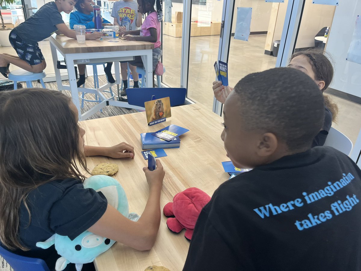 Board games and cookies as a reward today! Such fun community building