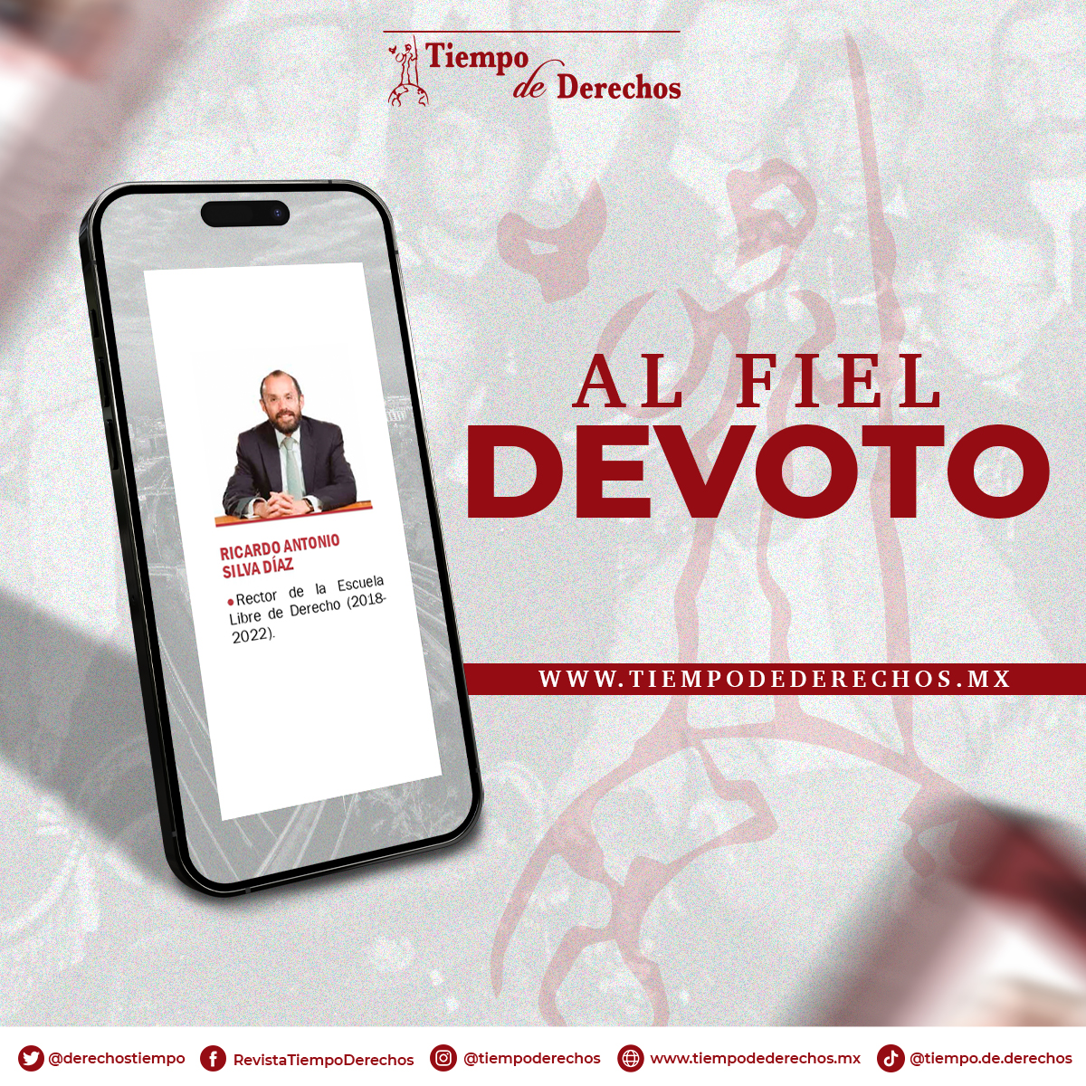 En su escrito “Al fiel devoto”, <a href="/silvadiazr/">Ricardo A Silva Díaz</a> quien fuera rector de la <a href="/eld_oficial/">Escuela Libre de Derecho</a> (2018-2022), rinde un homenaje a Mario Alberto Becerra Pocoroba, antecesor suyo en el cargo que marcó una etapa en la Escuela de Derecho más prestigiosa de México.

Suscripciones al: 

☎️ Teléfono: