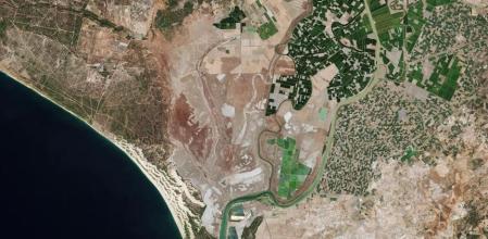 pablovera_g's tweet photo. Estremecedor
La primera imagen de alta definición del nuevo satélite de la ESA demuestra la gravedad de la sequía en Doñana: grandes áreas y lagunas del humedal totalmente secas que contrastan con el verde de los cultivos anexos. https://t.co/JX2PQEkGQY https://t.co/iu6oRf8zny