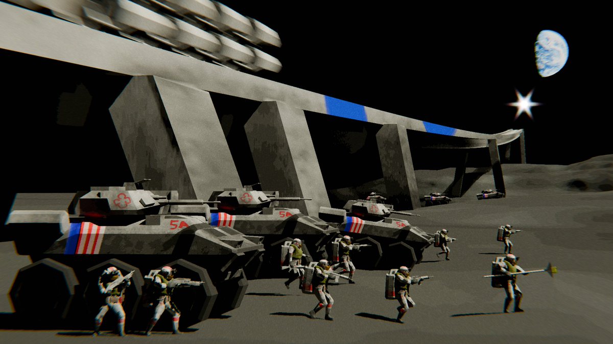 RandolphC84432's tweet image. #SST24 Day 20: One Big Gun
Mass Driver O&apos; Neill, what once was a building block for the dream of building an O&apos; Neill cylinder colony is weaponized as the war starts, loaded with dozens of nuclear missiles it fires towards a soviet fleet
#spaceshiptember