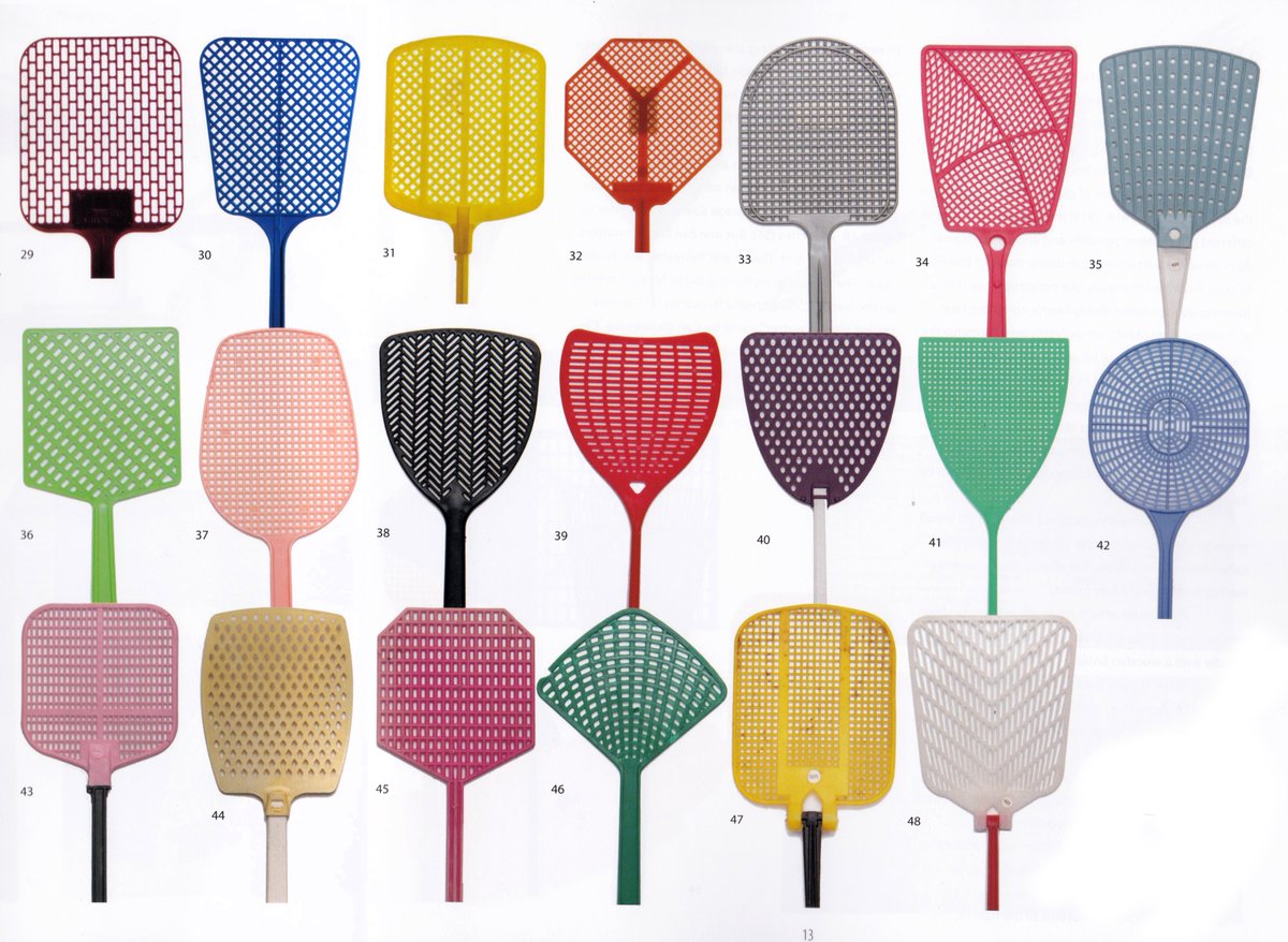 presentcorrect's tweet image. Typology of Fly Swatters. 

Taken from a brilliant book by Iza Van Riemsdijk (DM us if you want her email to buy a copy!)

ISBN 9789074248317