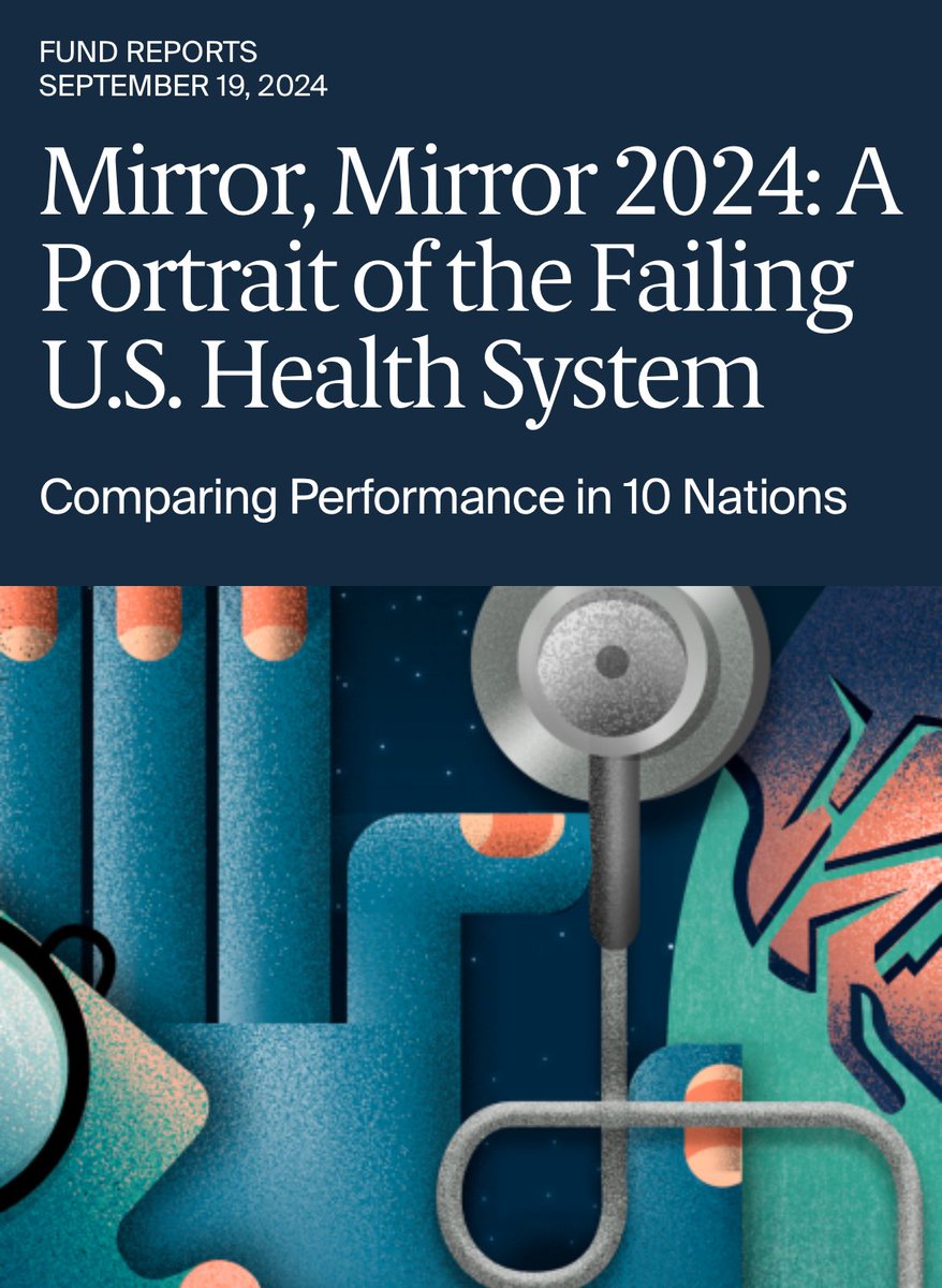 uchรฉ blackstock, md (@uche_blackstock) on Twitter photo The U.S. health care system is failing to keep Americans healthy, ranking last in a new <a href="/commonwealthfnd/">Commonwealth Fund</a> report that compares health in 10 countries. U.S. performance is esp poor when it comes to health equity, access, efficiency, and health outcomes.
buff.ly/4e6MMeB The U.S. health care system is failing to keep Americans healthy, ranking last in a new <a href="/commonwealthfnd/">Commonwealth Fund</a> report that compares health in 10 countries. U.S. performance is esp poor when it comes to health equity, access, efficiency, and health outcomes.
buff.ly/4e6MMeB