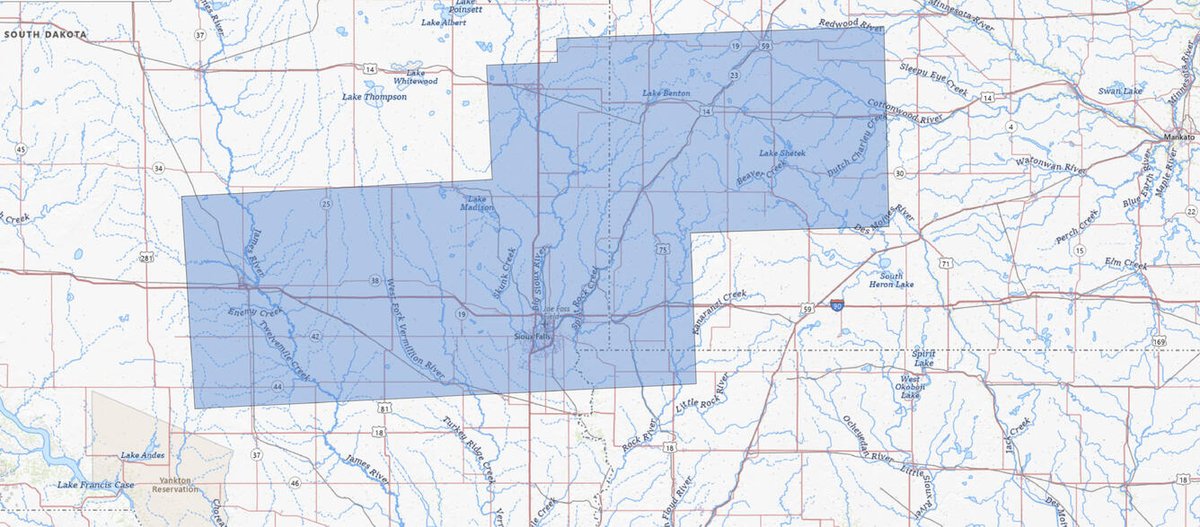 If you spot low-level airplane flights over Lyon County, Iowa starting next week it could be related to a USGS project which includes image geology using airborne geophysical technology. For more information see the USGS news release at usgs.gov/news/state-new…