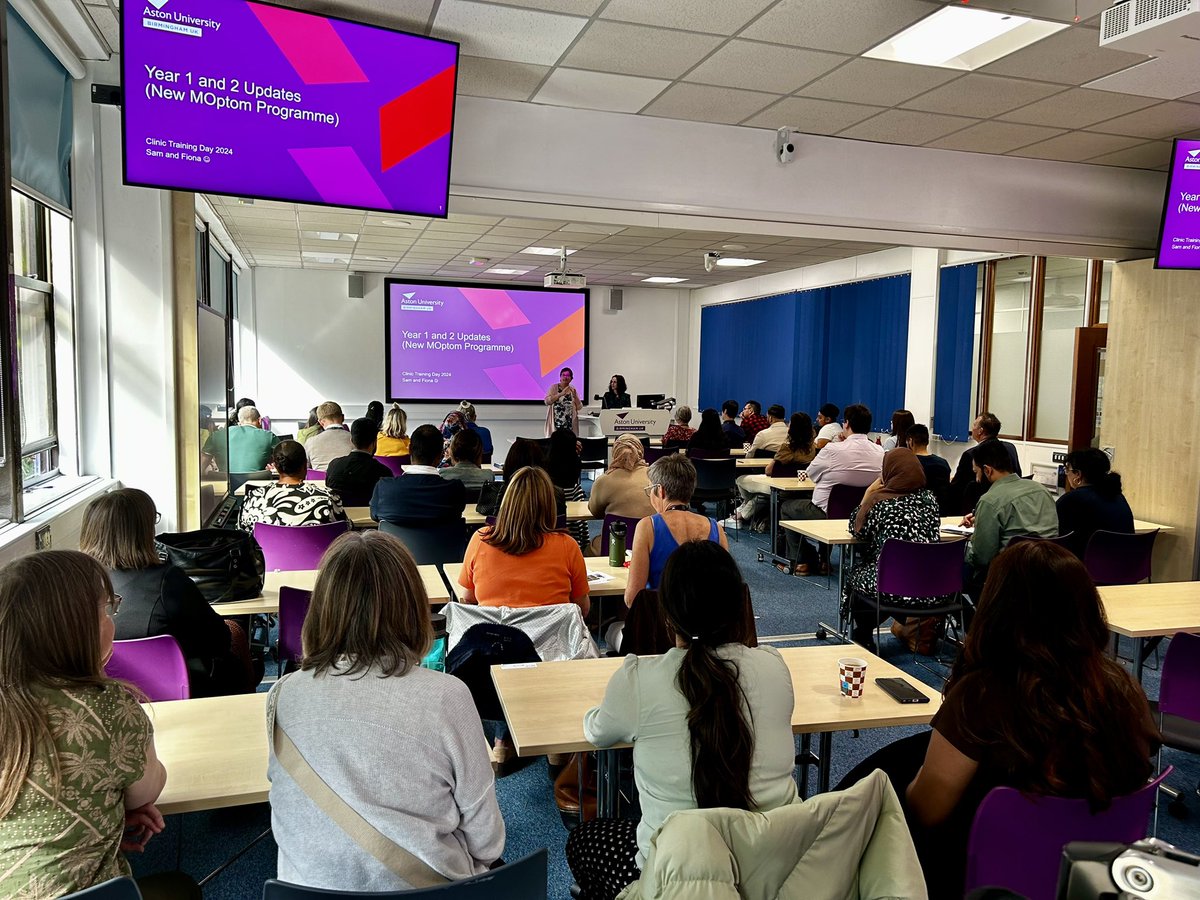Olivia Hunt (@oliviaahaston) on Twitter photo This week at <a href="/AstonOptometry/">Aston Optometry</a> we held our Clinic Training Day, where 57 of our clinical supervisors came to campus to keep up to date with our new teaching tech, guidance for student and staff wellbeing + feedback. Thank you to everyone for contributing so positively to the day. This week at <a href="/AstonOptometry/">Aston Optometry</a> we held our Clinic Training Day, where 57 of our clinical supervisors came to campus to keep up to date with our new teaching tech, guidance for student and staff wellbeing + feedback. Thank you to everyone for contributing so positively to the day.