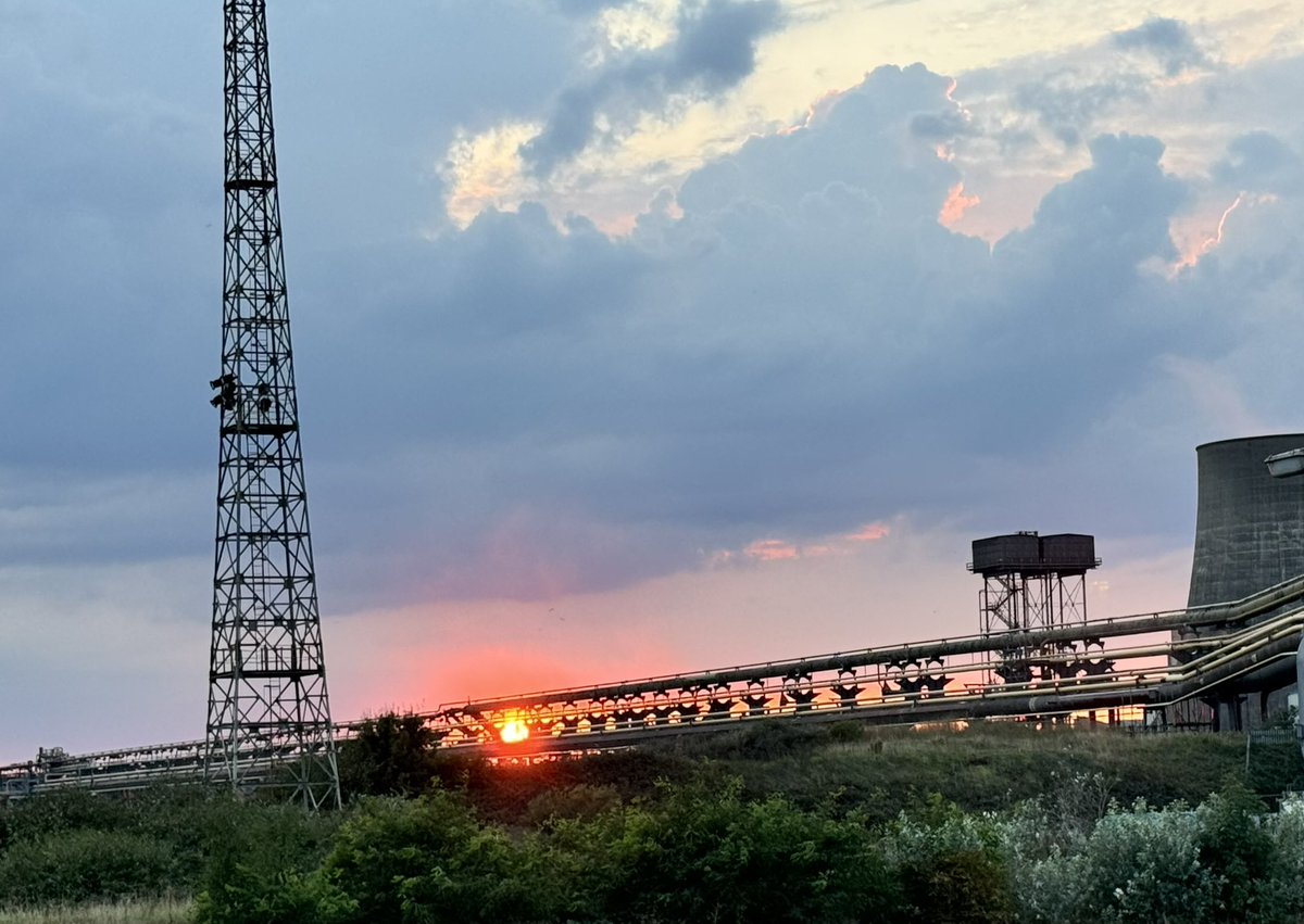 Sunsetting at Tata steel on a night shift  …