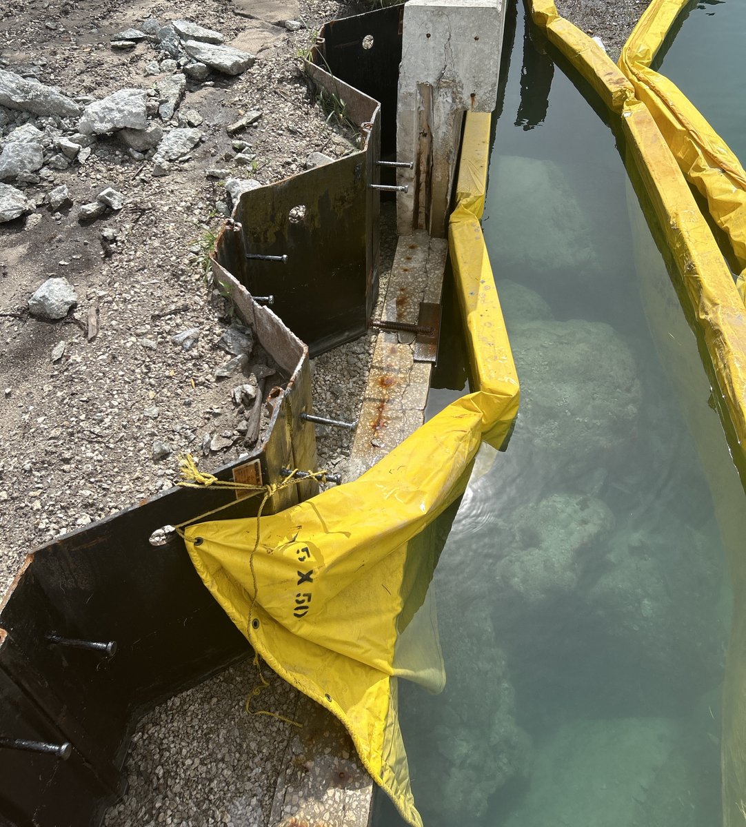 Our crews are continuing repairs on the 20" water line that was damaged by a private contractor on Fisher Island last week. There are no service interruptions &amp; traffic is not impacted. Repairs will continue through the weekend, and we’ll keep you informed as work progresses. 💧