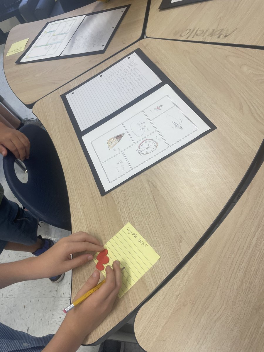 Gallery Walk to CELEBRATE all their hard work in writing.  Students leaving their peers positive notes.  #4thgrade <a href="/NISDGalm/">Galm Elem School</a>  <a href="/nisdelemelar/">Elementary ELAR</a>