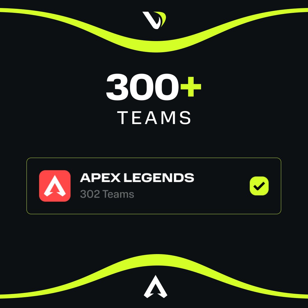 300 <a href="/PlayApex/">Apex Legends</a> Teams on Versus!🎊 versusgaming.gg #versus #esports