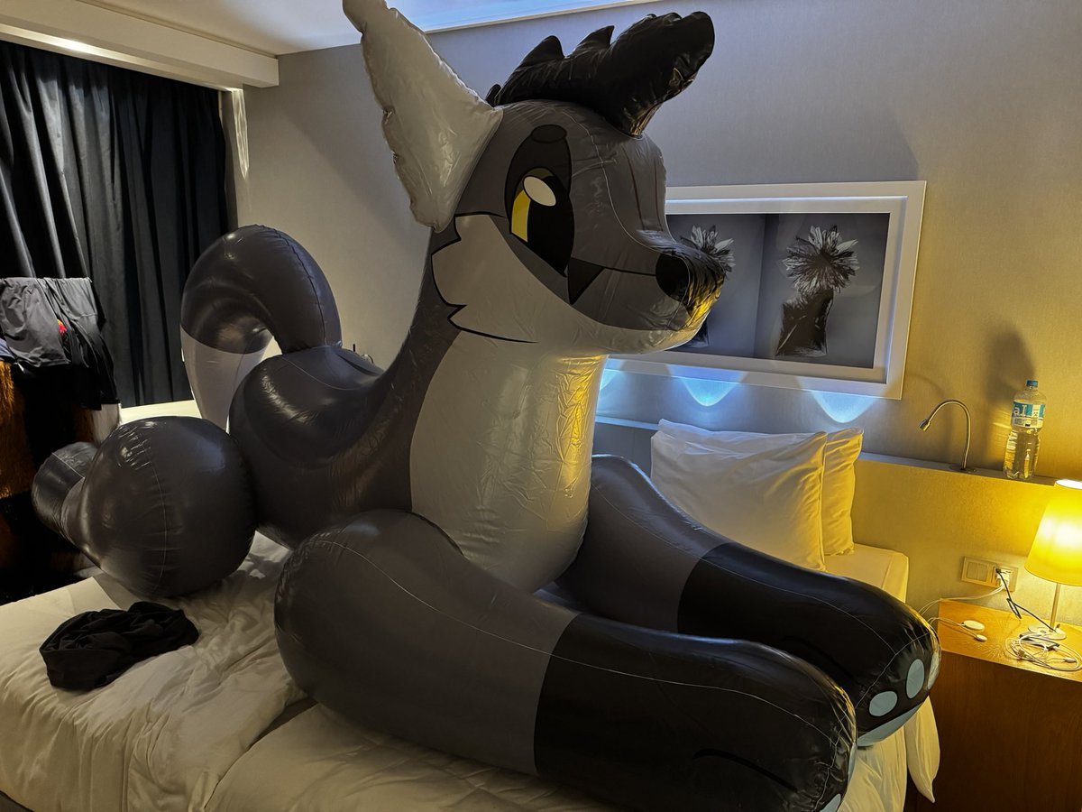 Suddenly a big squeaky appeared 👀❤️