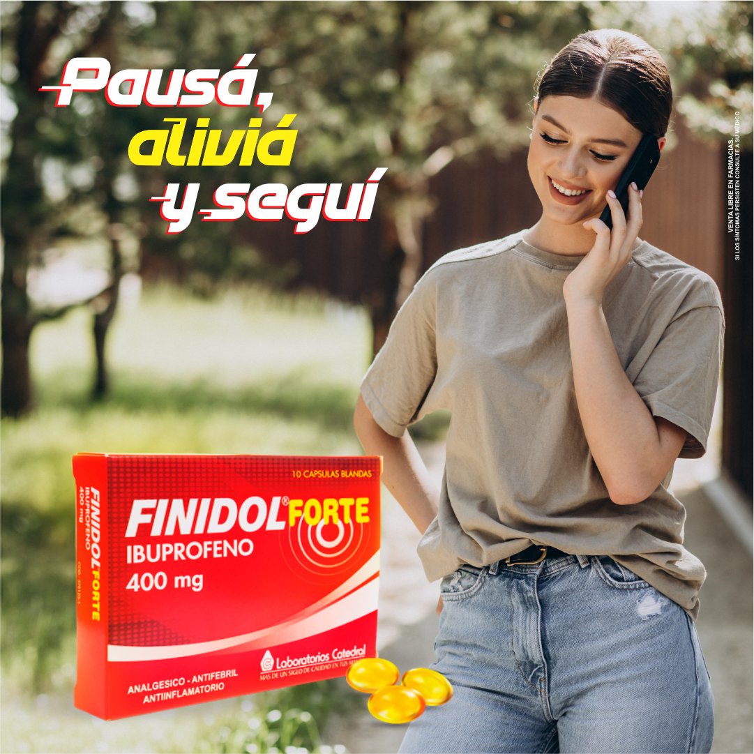 labcatedral's tweet image. ¡Alivia el dolor, viví al máximo con Finidol Forte! 😊

#Pausa #Alivia #segui