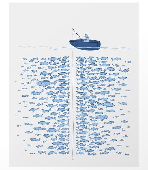 I swear this happens every time I go fishing! #Fishing #illustration by @starrfold. It’s here: bit.ly/fishnobite #society6