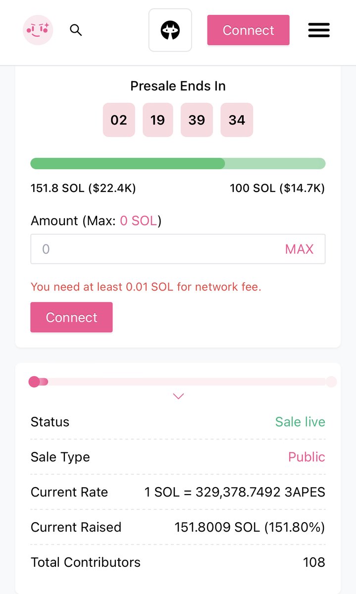 🚀🔥 We’ve already surpassed our goal, but the journey doesn’t stop here! 🌕🐒 Join in now and don’t miss out – things are about to get even crazier! 💥 The moon is just the beginning! #Elonmusk #Crypto #memecoin 

BUY: pinksale.finance/solana/launchp…