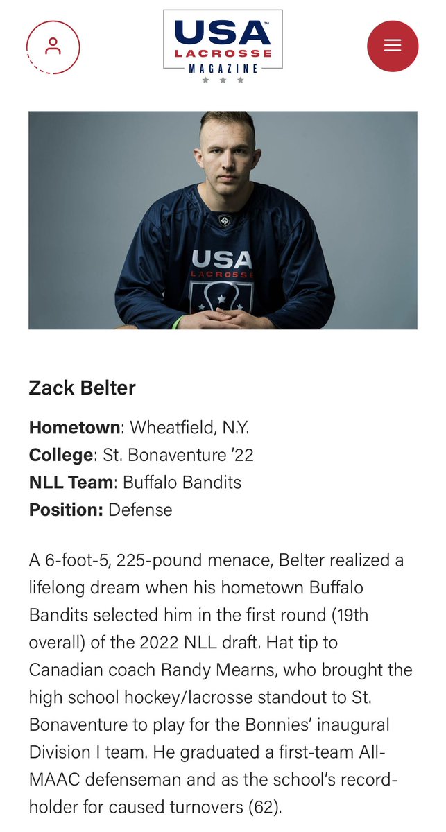 #Bonnies alum <a href="/zackbelter4/">Zack Belter</a> and @USAMLax start their battle for the crown at 2024 World Lacrosse Box Championships tonight! Watch on ESPN+ at 8 p.m.