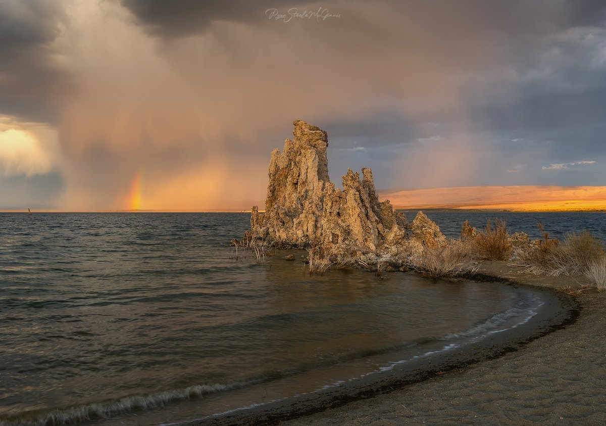 Spectacular conditions at Mono Lake last week during sunset, it was an absolute blast to photograph. Loved the osprey nest with the rainbow.