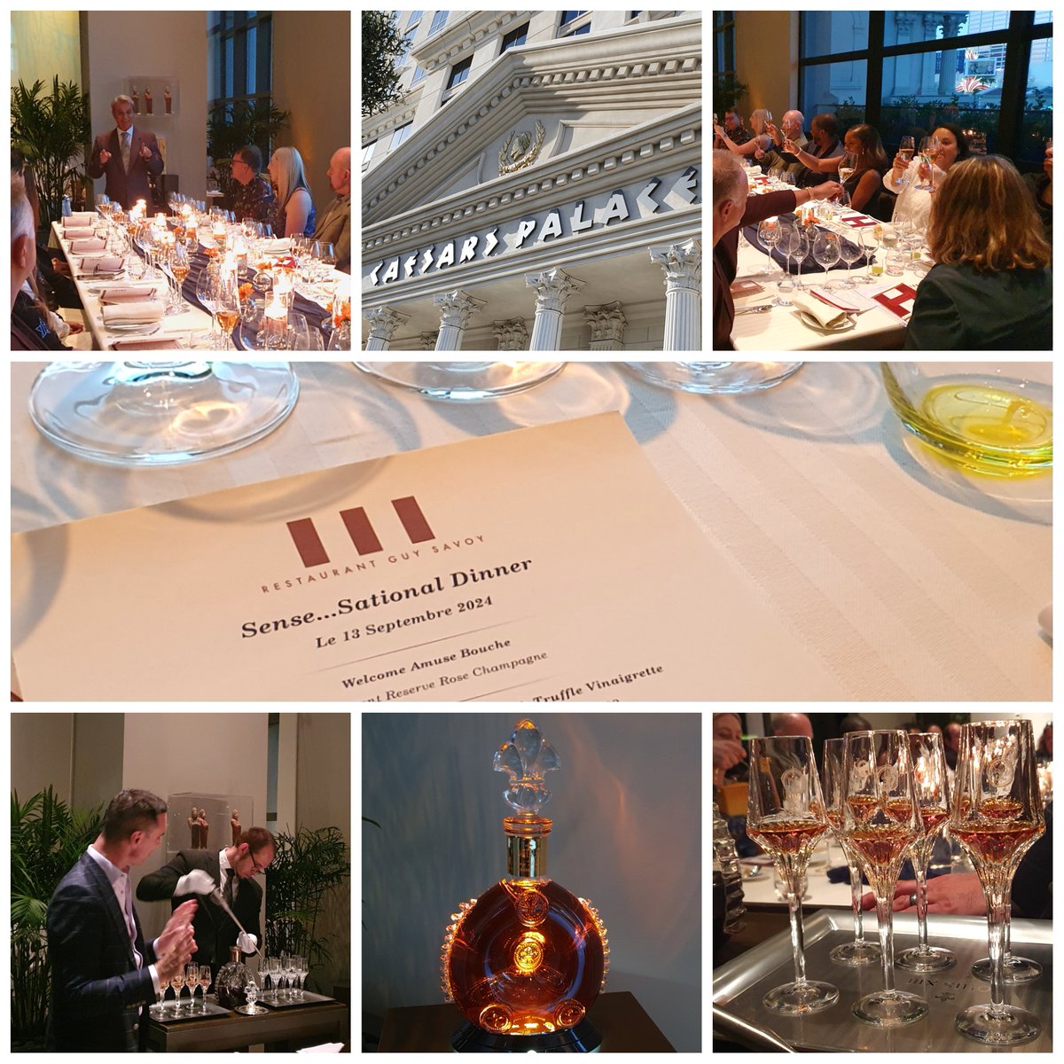 The Sense...sational Dinner in <a href="/guysavoy/">Guy Savoy</a>  Restaurant at <a href="/CaesarsPalace/">Caesars Palace</a> , celebrated the great French cooking and the famous <a href="/CognacLouisXIII/">LOUIS XIII COGNAC</a>  with <a href="/alainalpe/">Alain </a>  and Guillaume Vallet. 
Guests enjoyed their senses awakened by the pleasures of taste, each of the 5 signature plates.