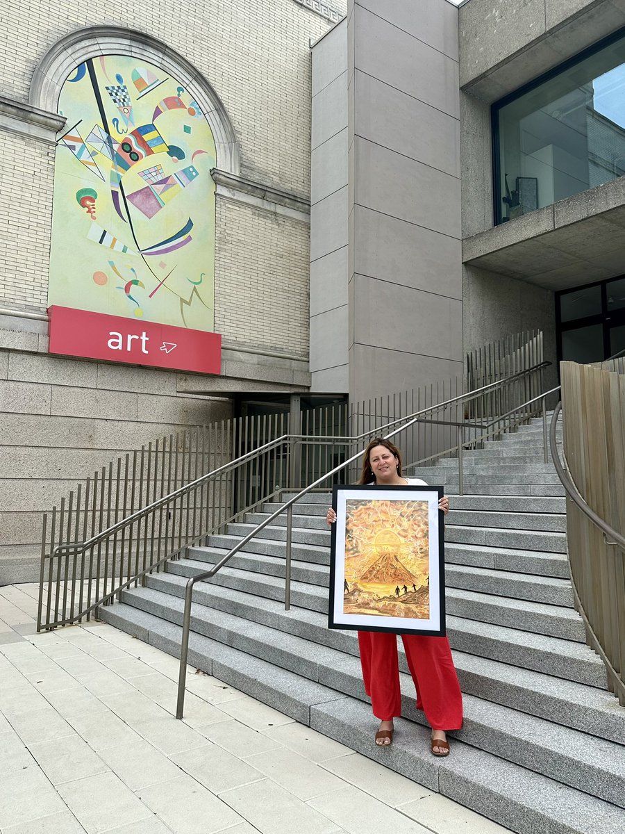 Super exciting moment!🥹 I just dropped off “End of Days” at the Worcester Art Museum 😍 Stay tuned for the exhibit details! Starts next week! 😍