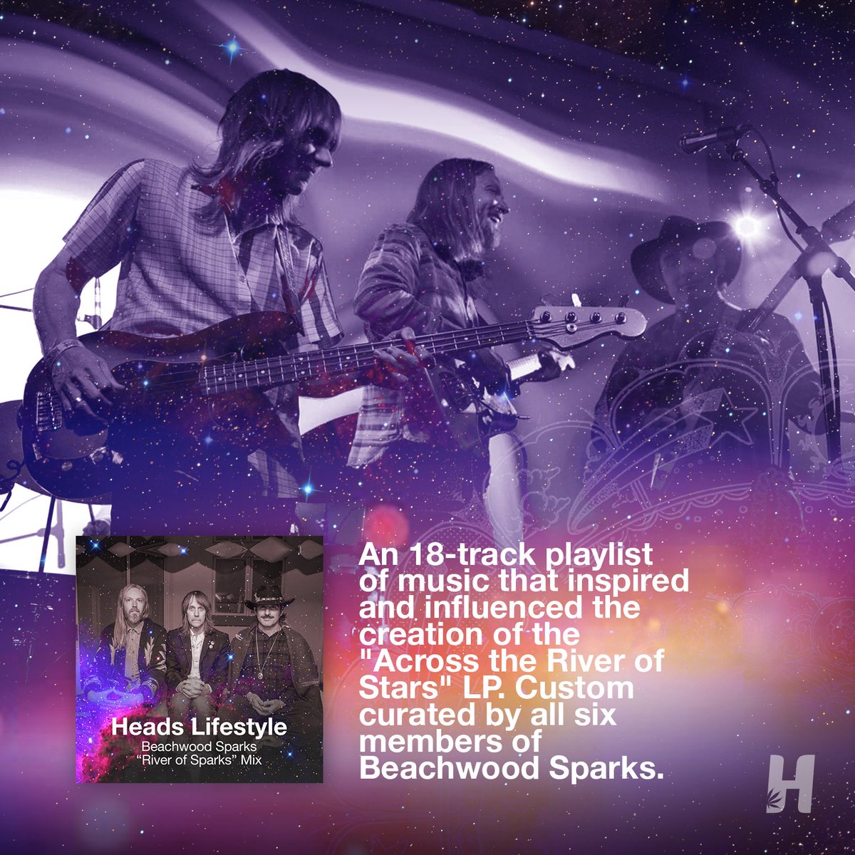 Heads Lifestyle (@headslifestyle) on Twitter photo We've got your weekend playlist!
.
We asked @brentrademaker along with all 6 members of <a href="/beachwoodsparks/">beachwood sparks</a> to create an 18-track playlist of music that inspired and influenced the creation of the new "Across the River of Stars" LP.
Find it here:
headslifestyle.com/blogs/music/ri… We've got your weekend playlist!
.
We asked @brentrademaker along with all 6 members of <a href="/beachwoodsparks/">beachwood sparks</a> to create an 18-track playlist of music that inspired and influenced the creation of the new "Across the River of Stars" LP.
Find it here:
headslifestyle.com/blogs/music/ri…