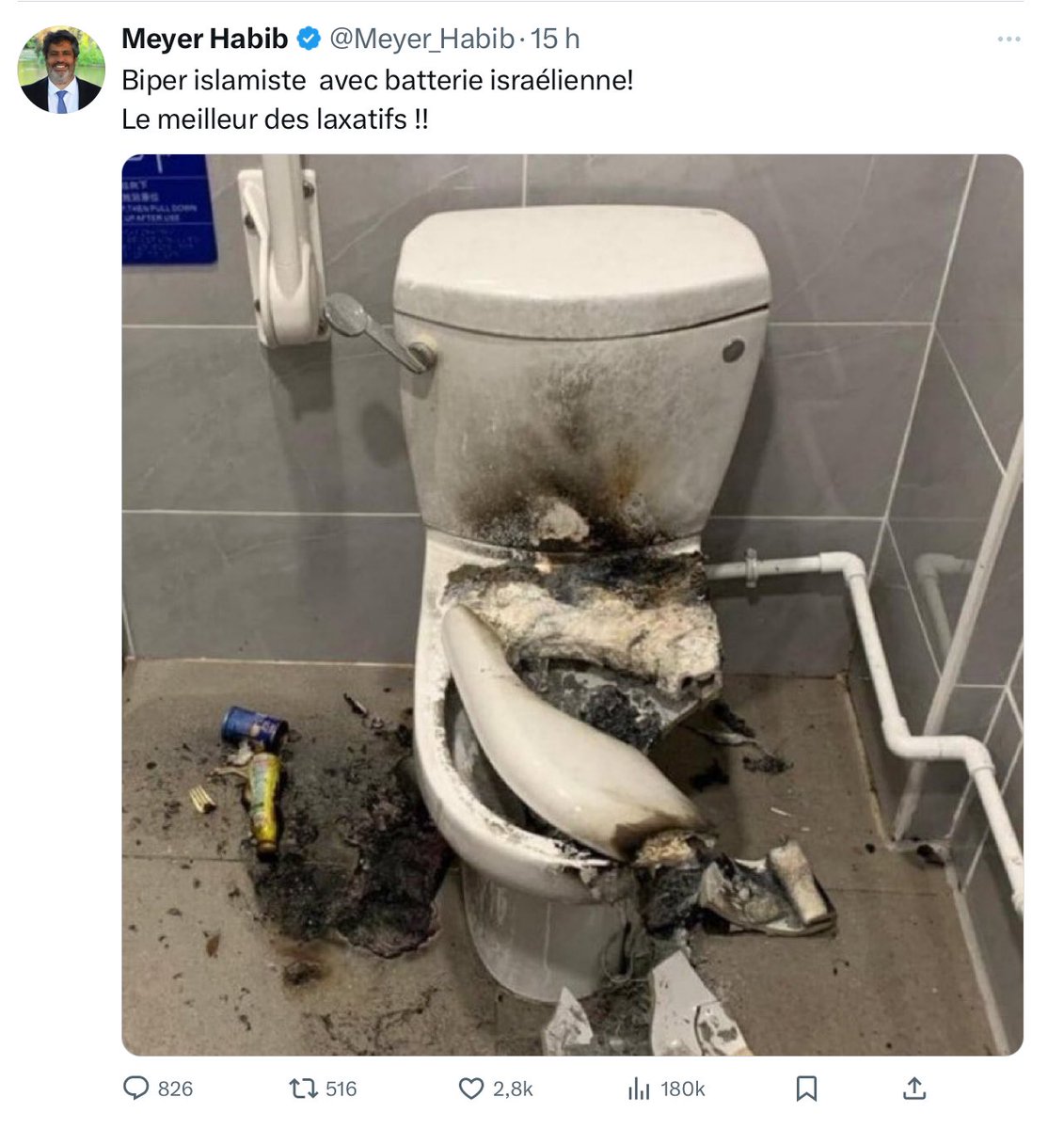 Ismael Boudjekada (@iboudjekada) on Twitter photo Conformément à l'article 40 du Code de Procédure Pénale, je saisis le procureur de la République contre <a href="/Meyer_Habib/">Meyer Habib</a> pour apologie du terrorisme.
Cc. <a href="/prefpolice/">Préfecture de Police</a> <a href="/Interieur_Gouv/">Ministère de l'Intérieur</a> Conformément à l'article 40 du Code de Procédure Pénale, je saisis le procureur de la République contre <a href="/Meyer_Habib/">Meyer Habib</a> pour apologie du terrorisme.
Cc. <a href="/prefpolice/">Préfecture de Police</a> <a href="/Interieur_Gouv/">Ministère de l'Intérieur</a>