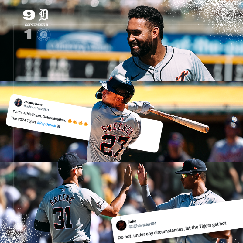 tigers's tweet photo. Hottest team in baseball 🔥