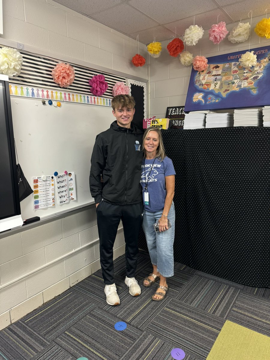Rock Valley College MBB (@rockmbb) on Twitter photo Today was a special High Five Friday as freshman <a href="/AdamWBrown21/">Adam Brown</a> got to enjoy his morning with his favorite teacher, his mother. Today was a special High Five Friday as freshman <a href="/AdamWBrown21/">Adam Brown</a> got to enjoy his morning with his favorite teacher, his mother.