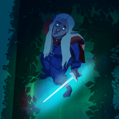 Have you been playing IFComp games this week? 

Our resident elven figure of brooding mystery certainly wishes they were back home enjoying a nice slice of interactive fiction.