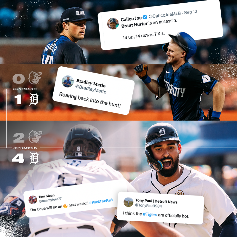 tigers's tweet photo. Hottest team in baseball 🔥