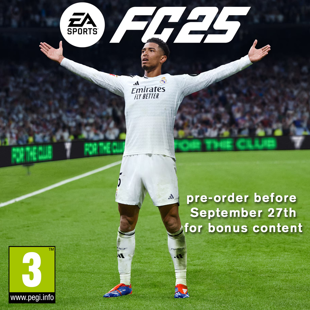No matter how you choose to win in EA SPORTS FC™ 25, do it for the club.

Pre-order before the 27th for bonus content ⚽

🔗ow.ly/rRb950TrW28