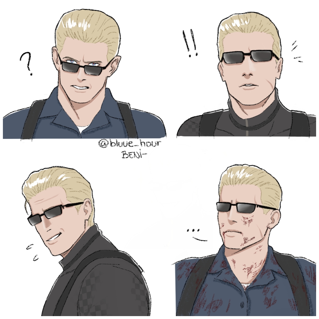This was an excuse to draw Wesker 

#REBHFun #wesker #ResidentEvil