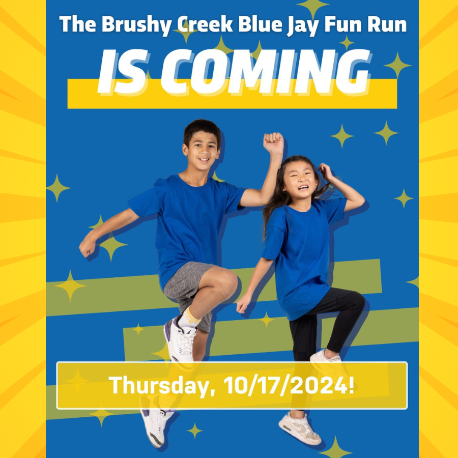 BIG NEWS! 📷 Our Brushy Creek Fun Run fundraiser kicks off soon! We’re raising $20,000 for student/staff support and community building and we need your help. Save the date 📷 and stay tuned for more details on how you can support our cause.