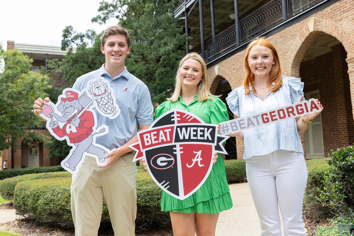UA_BCAS's tweet photo. It’s Beat Week, Bama! Let’s show Georgia that we dominate not just on the field, but off it too!
Now’s our chance to rally together, make some noise and bring in those donations. Whether you’re an alum, student, or fan, every dollar helps us win this challenge! #BeatWeek https://t.co/rGGNlPBRSx